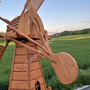 Grosse Deko Windmühle Holz Garten, Holländer, 277cm 8