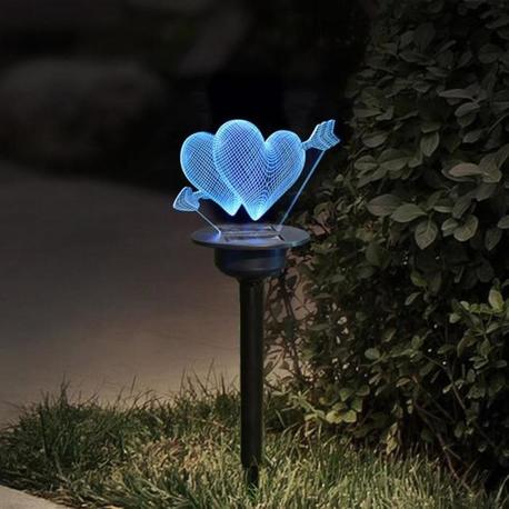  [Originelle Solar & Gartendeko Lampen] Solar Leuchtfigur Herzen als