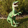 Grosse Dino Figur Velociraptor mit Dino Jungem in offenem Ei 4