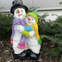 Schneemann für Weihnachten - Schneemann Gartendeko - Pärchen