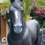 Pferde Figuren Garten - Deko Pferd lebensgross, Rappe 9
