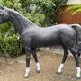 Pferde Figuren Garten - Deko Pferd lebensgross, Rappe 6