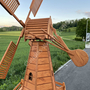 Grosse Deko Windmühle Holz Garten, Holländer, 277cm 9