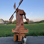 Grosse Deko Windmühle Holz Garten, Holländer, 277cm 2