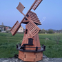 Holz Windmühlen für den Garten, 120cm, achteckig, dunkle Galerie 3