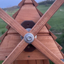 Holz Windmühlen für den Garten, 120cm, achteckig, dunkle Galerie 5
