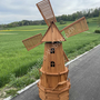 Grosse Windmühle für Garten mit Solar, 215cm, achteckig 6