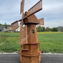 Grosse Windmühle für Garten mit Solar, 215cm, achteckig 4