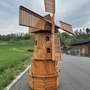 Grosse Windmühle für Garten mit Solar, 215cm, achteckig 2