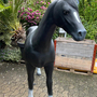 Pferde Figuren Garten, Deko Pferd lebensgrosser Rappe 7
