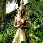 Buddha Figuren - Tempelwächter Statue kniend 5