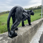 Dekofigur Schwarzer Panther, Jungtier, 35 cm hoch 4