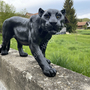 Dekofigur Schwarzer Panther, Jungtier, 35 cm hoch