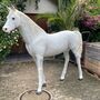 Pferd Figuren lebensgross - Pferde Dekoration Schimmel 8