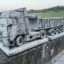 Pflanzkübel Beton XXL, LKW Volvo mit Auflieger, 80cm lang 2