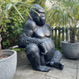 Deko Affe Gorilla Figur gross, sitzend 4