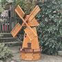 Windmühle für Garten mit Solar, 150cm, achteckig, dunkle Galerie 2