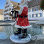 Deko Weihnachtsmann Figur für Draussen mit Laterne
