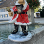 Deko Weihnachtsmann Figur für Draussen