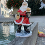 Weihnachtsmann Figur für Draussen beleuchtet