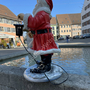 Deko Weihnachtsmann Figur für Draussen beleuchtet mit Solar