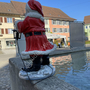 Weihnachtsmann Figur für Draussen beleuchtet mit Solar