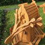 Gartenwindmühle aus Holz, holländische Bauart, 145cm 5