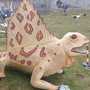 Grosse Dino Figur Dimetrodon - Saurier, 3.45 Meter lang