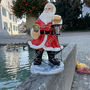 Deko Weihnachtsmann Figur für Outdoor beleuchtet mit 230V