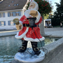 Weihnachtsmann Figur für Outdoor beleuchtet mit 230V