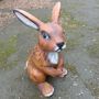 Riesen Osterhase Deko gross, Hasenfigur sitzend, 113cm hoch 5