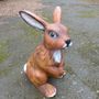 Riesen Osterhase Deko gross, Hasenfigur sitzend, 113cm hoch 6