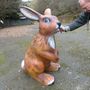 Riesen Osterhase Deko gross, Hasenfigur sitzend, 113cm hoch 2