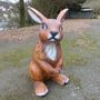 Riesen Osterhase Deko gross, Hasenfigur sitzend, 113cm hoch 3