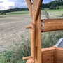 XXL Zierbrunnen Garten Holz, Dach, Abdeckung, 282cm 6