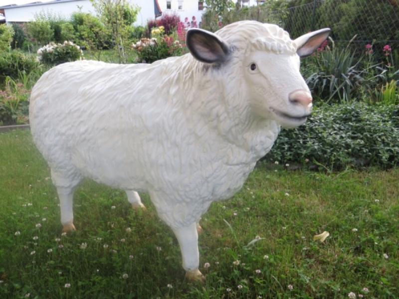 Schaf Garten lebensgross Schaf Deko Schaf Figur