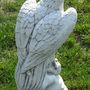 Beton Adler als Gartendeko, 58 cm hoch 2