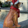 Weihnachtsdeko Outdoor - Weihnachtsfigur Outdoor Weihnachtshund  Outdoor -