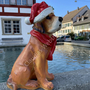 Weihnachtsdeko Outdoor - Weihnachtsfigur mit Mütze