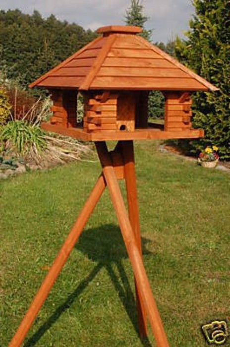 - [Vogelhäuser mit Ständer] Vogelhaus, 50x38cm, mit Walmdach aus