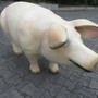 Deko Schweinfigur lebensgross, 131 cm lang
