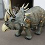 XXL Deko Dinosaurierfigur Triceratops, 4 Meter lang 3