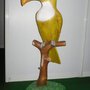 XXL Papagei Gartenfigur: Tukan Figur gross auf Stange, 111 cm hoch 2