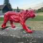 Rote Puma Dekofigur, Jungtier, mit Autolack, 35 cm hoch 3