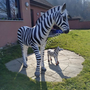 XXL Gartendeko Zebra lebensgross, 160 cm hoch