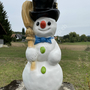 Grosse Schneemann Deko - Weihnachten Deko - Schneemann Figur 