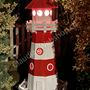 Leuchtturm Solar gross, Rot-Weiss, 180cm, Wechsellicht, Farbwechsler 3