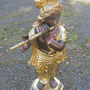 Buddha Statue - Garten Buddha mit Flöte 2