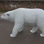 Deko Bär Eisbär Figur laufend, 195 cm lang 6