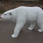 Deko Bär Eisbär Figur laufend, 195 cm lang 5